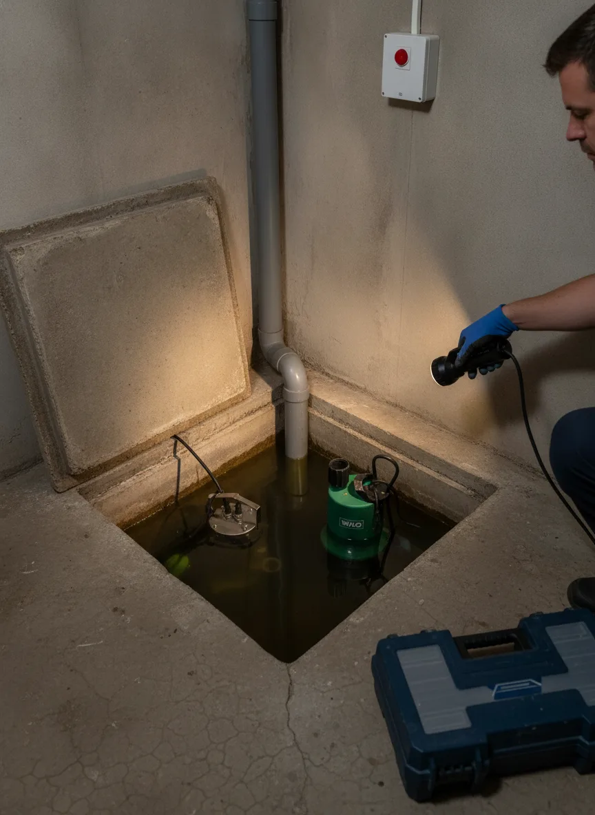 Dépannage pompe de relevage Saint-Évarzec – problème / diagnostic